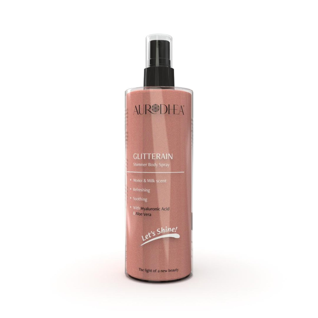 GLITTERAIN - GOLDEN SHIMMER  BODY SPRAY (Parfum de monoï et de lait) - 150 ML